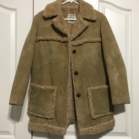 Vintage FingerHut Men’s Suede Jacket Made in USA size 12 small ripped see pics